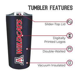 Arizona Wildcats NCAA Stainless Steel Tumbler perfect for Gameday - Navy