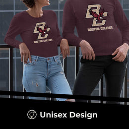 Boston College Eagles NCAA MVP Adult Long-Sleeve Shirt - Maroon