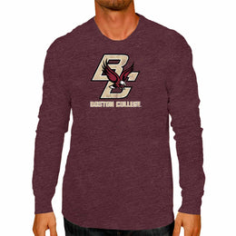 Boston College Eagles NCAA MVP Adult Long-Sleeve Shirt - Maroon