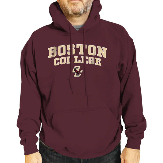 Boston College Eagles Adult Arch & Logo Soft Style Gameday Hooded Sweatshirt - Maroon