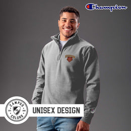 Brown Bears Adult Fleece Quarter Zip - Gray