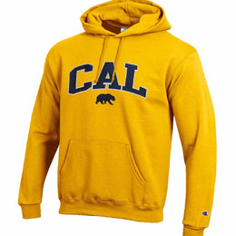 Cal Golden Bears Champion Adult Tackle Twill Hooded Sweatshirt - Gold