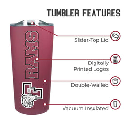 Fordham Rams NCAA Stainless Steel Tumbler perfect for Gameday - Maroon