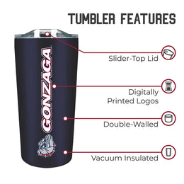 Gonzaga Bulldogs NCAA Stainless Steel Tumbler perfect for Gameday - Navy