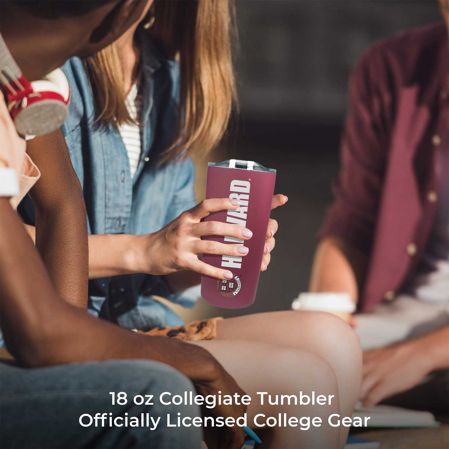 Harvard Crimson NCAA Stainless Steel Tumbler perfect for Gameday - Crimson
