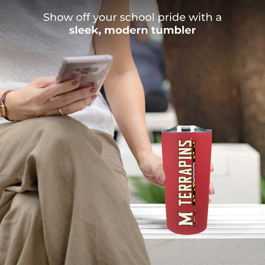 Maryland Terrapins NCAA Stainless Steel Tumbler perfect for Gameday - Red
