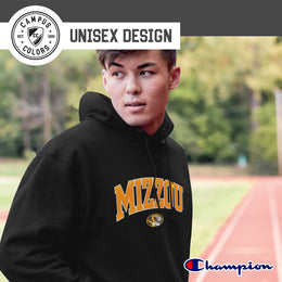Missouri Tigers Champion Adult Tackle Twill Hooded Sweatshirt - Black