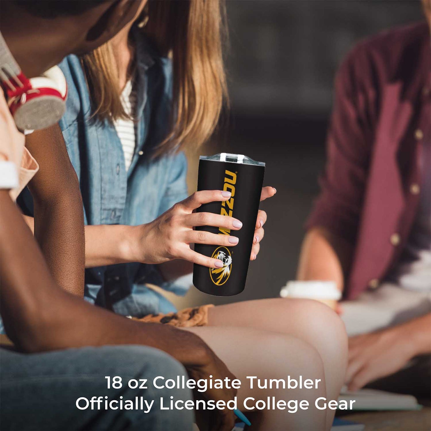 Missouri Tigers NCAA Stainless Steel Tumbler perfect for Gameday - Black