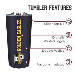 Marquette Golden Eagles NCAA Stainless Steel Tumbler perfect for Gameday - Navy