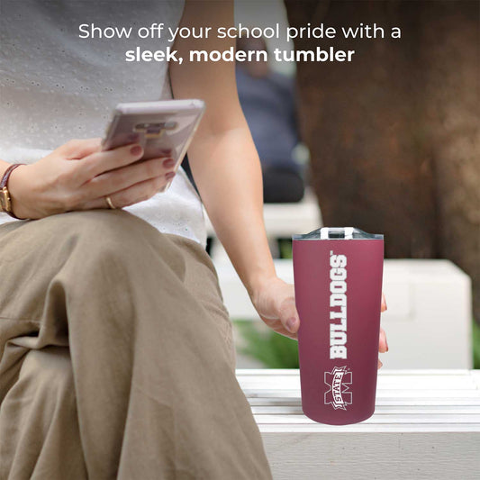 Mississippi State Bulldogs NCAA Stainless Steel Tumbler perfect for Gameday - Maroon