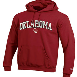 Oklahoma Sooners Champion Adult Tackle Twill Hooded Sweatshirt - Cardinal