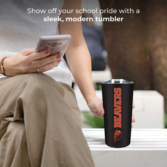 Oregon State Beavers NCAA Stainless Steel Tumbler perfect for Gameday - Black