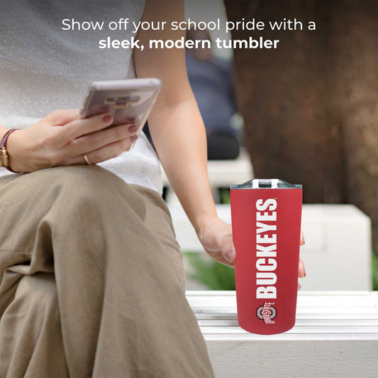 Ohio State Buckeyes NCAA Stainless Steel Tumbler perfect for Gameday - Red