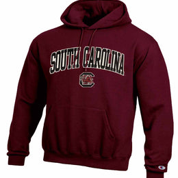 South Carolina Gamecocks Champion Adult Tackle Twill Hooded Sweatshirt - Maroon