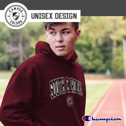 South Carolina Gamecocks Champion Adult Tackle Twill Hooded Sweatshirt - Maroon
