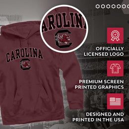 South Carolina Gamecocks Adult Arch & Logo Soft Style Gameday Hooded Sweatshirt - Maroon