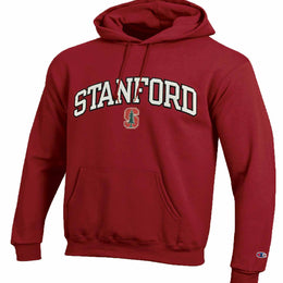 Stanford Cardinal Champion Adult Tackle Twill Hooded Sweatshirt - Cardinal