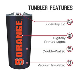 Syracuse Orange NCAA Stainless Steel Tumbler perfect for Gameday - Navy