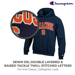 Syracuse Orange Champion Adult Tackle Twill Hooded Sweatshirt - Navy