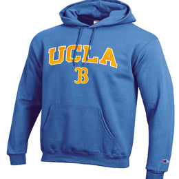UCLA Bruins Champion Adult Tackle Twill Hooded Sweatshirt - Light Blue