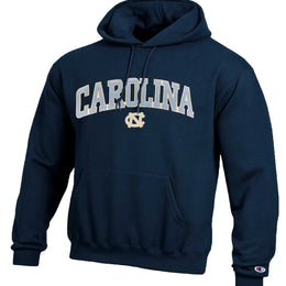 North Carolina Tar Heels Champion Adult Tackle Twill Hooded Sweatshirt - Navy