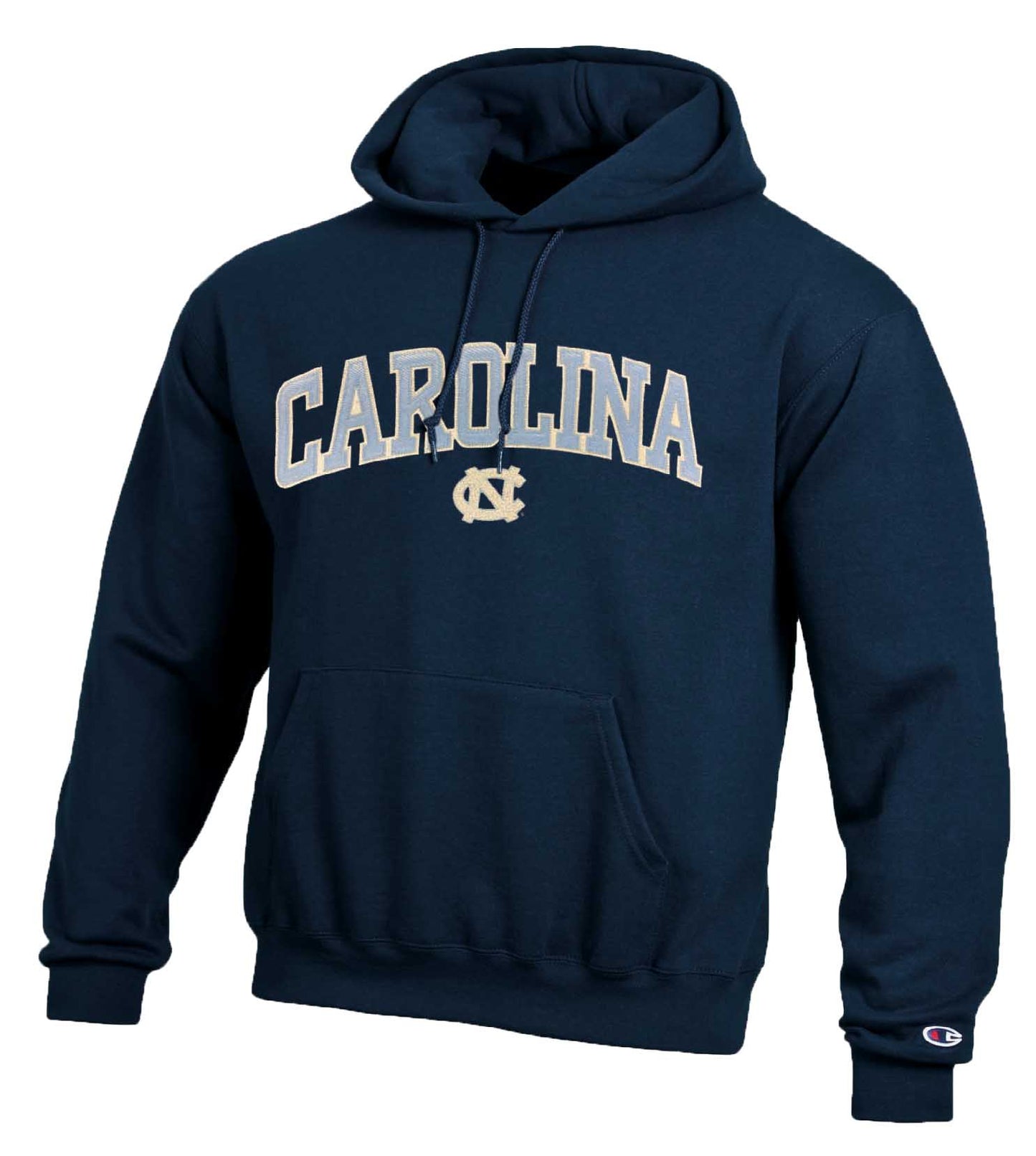 North Carolina Tar Heels Champion Adult Tackle Twill Hooded Sweatshirt - Navy