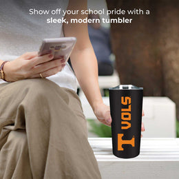 Tennessee Volunteers NCAA Stainless Steel Tumbler perfect for Gameday - Black