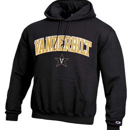Vanderbilt Commodores Champion Adult Tackle Twill Hooded Sweatshirt - Black