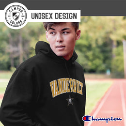 Vanderbilt Commodores Champion Adult Tackle Twill Hooded Sweatshirt - Black