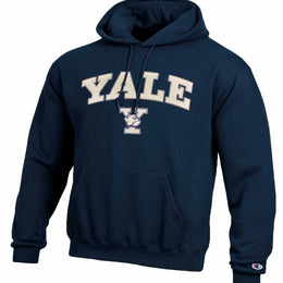 Yale Bulldogs Champion Adult Tackle Twill Hooded Sweatshirt - Navy